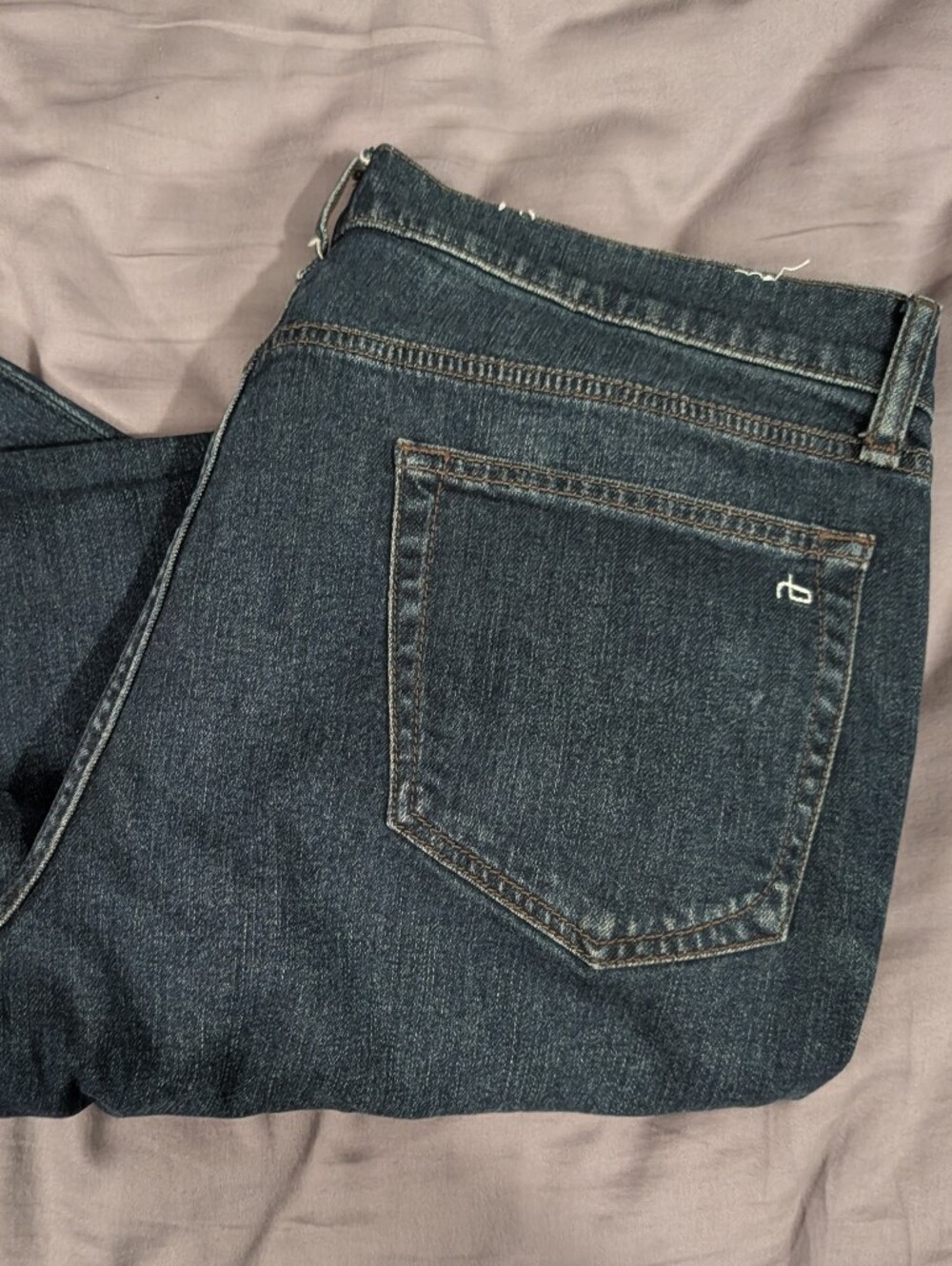 rag & bone slim fit Men's Dark Indigo Straight Jeans